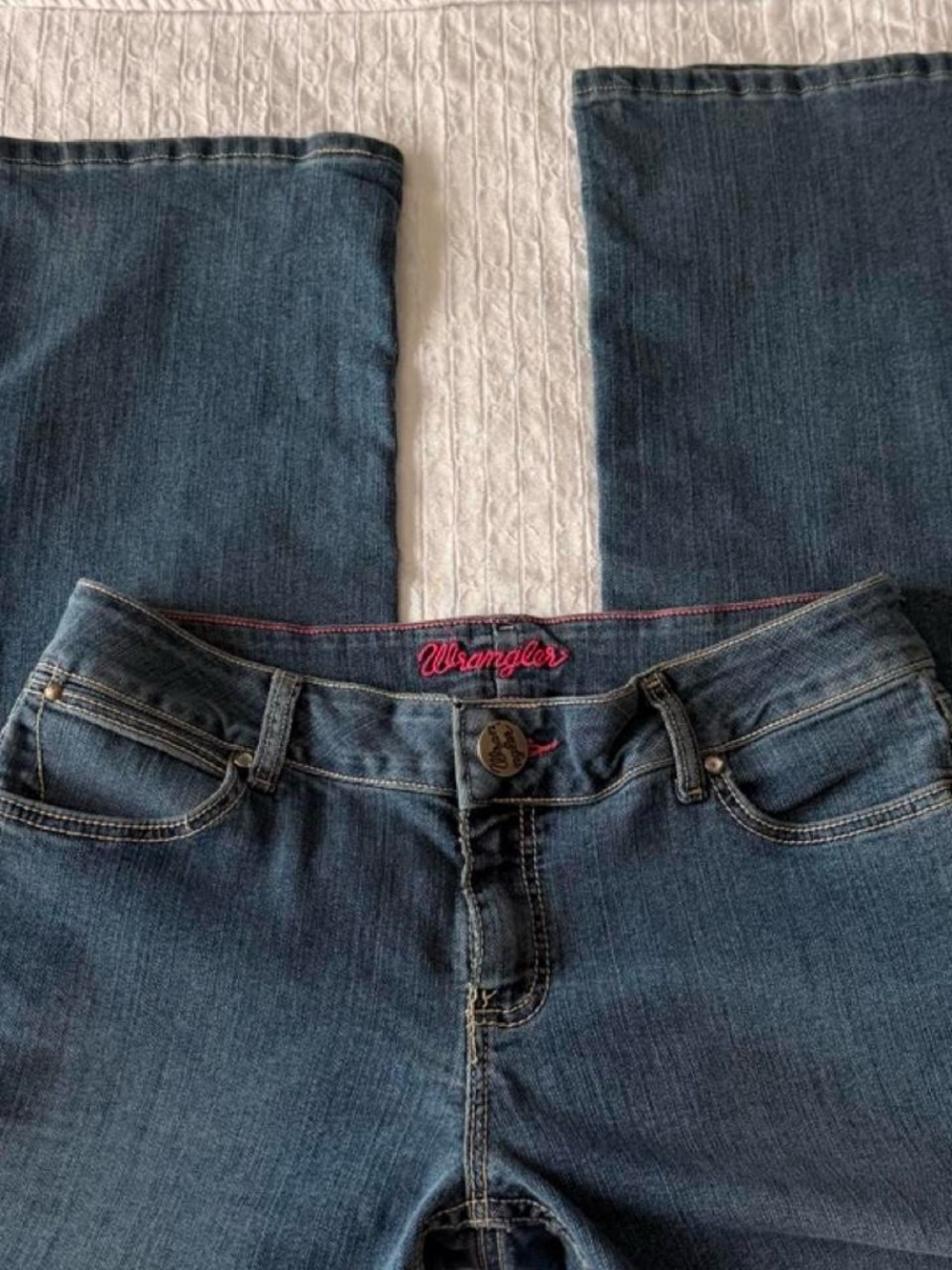 Wrangler Women's Dark Blue Straight Leg Jeans